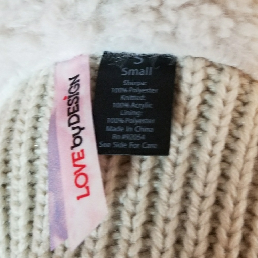 Love By Designs faux fur vest small tan/cream - Picture 4 of 4